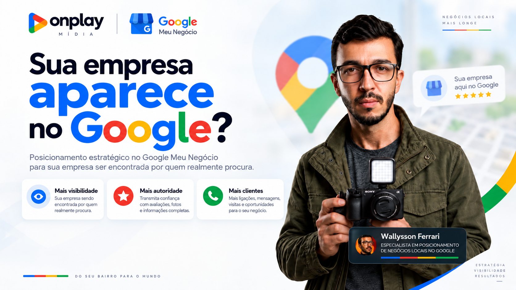 Sua empresa aparece no Google? — Posicionamento no Google Meu Negócio | OnPlay Mídia